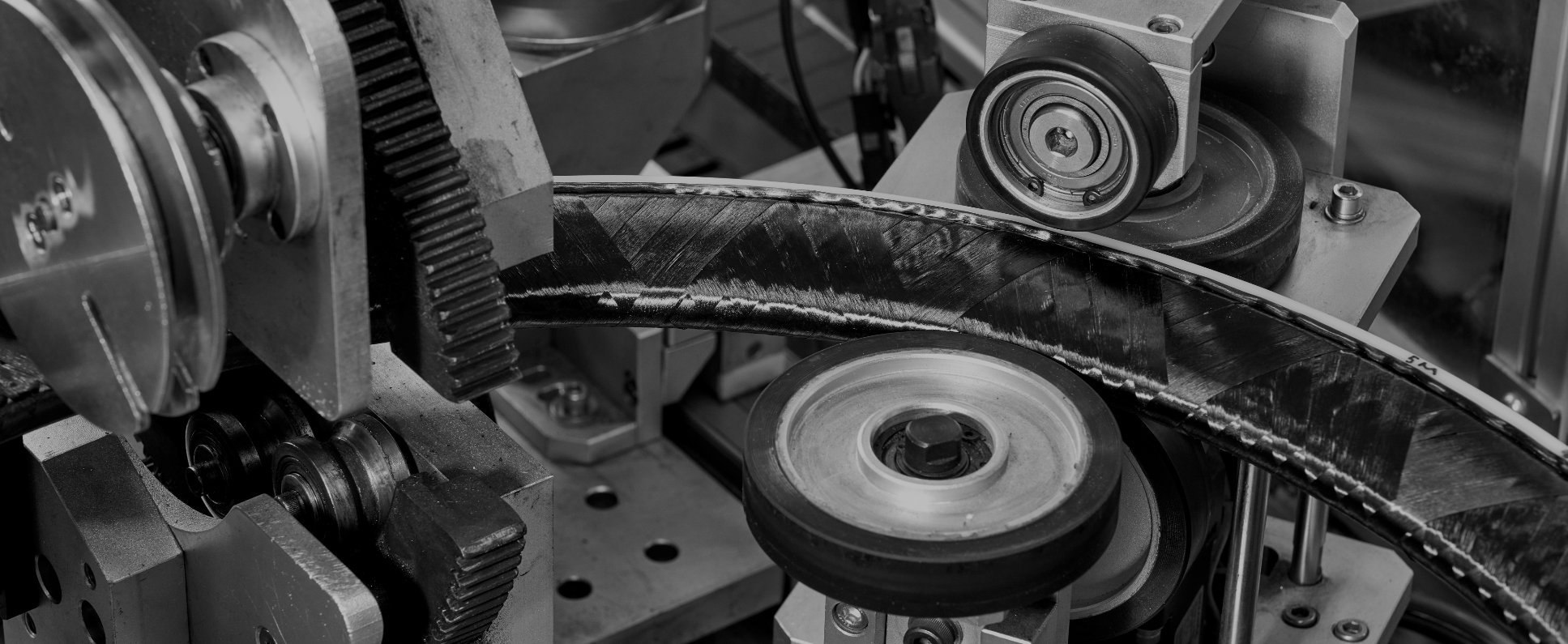 Automated carbon rim production line, monochrome